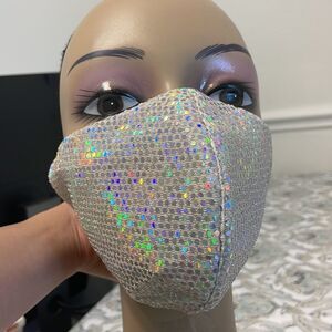 New! Bling face mask. Rave cosplay Covid health safety